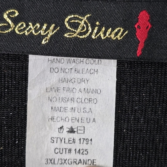 Wrap Dress Womens 3X Plus Mixed Print Fairy Grunge Cocktail Party Dinner - Picture 10 of 15